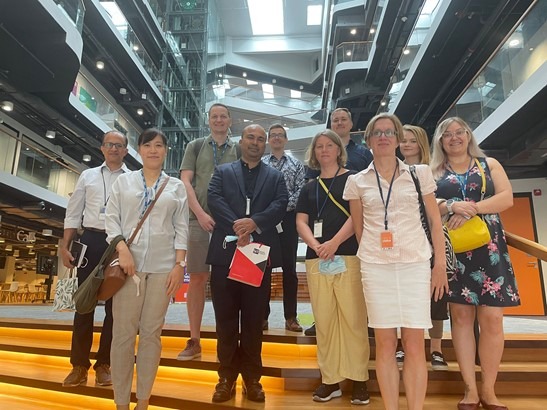 Participants on a company visit