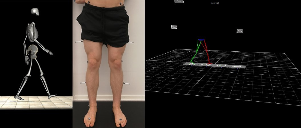 Henkilön alavartalo ja laitteiston vartalosta muodostama malli
