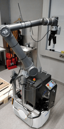 Kuva valmiista mobiilikobotin prototyypistä.