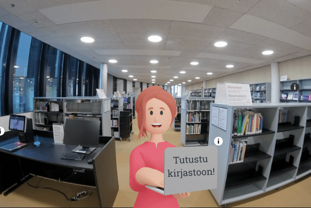 Tutustu kirjastoon virtuaalisesti